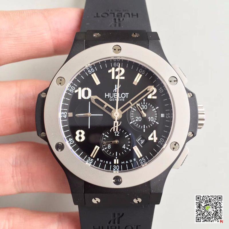 AAA V6 Factory Replica Hublot Big Bang Chronograph 301.CK.1140.RX Black Ceramic Mens Watch