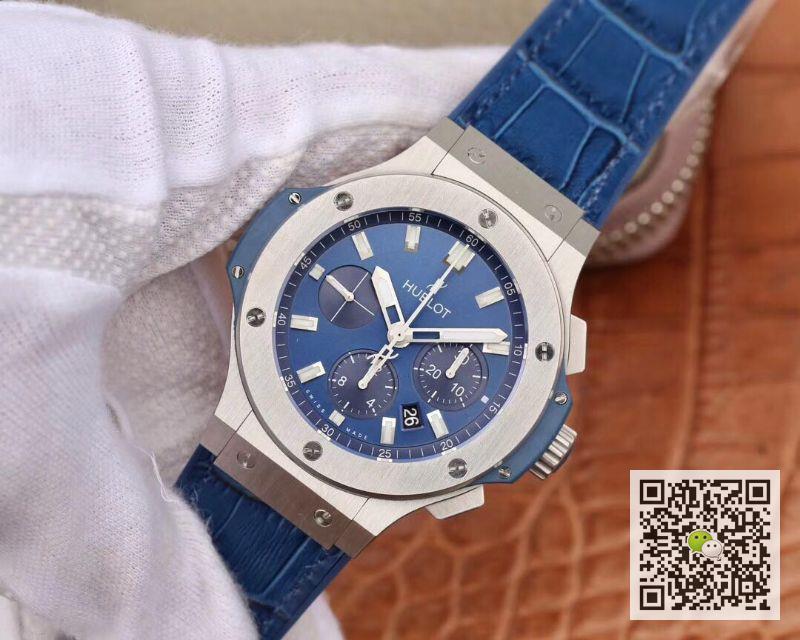AAA V6 Factory Replica Hublot Big Bang Chronograph 301.SX.7170.LR Blue Ceramic Mens Watch
