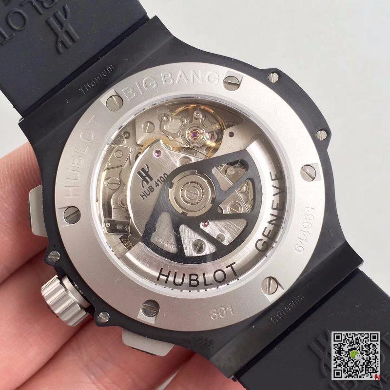 AAA V6 Factory Replica Hublot Big Bang Chronograph 301.CK.1140.RX Black Ceramic Mens Watch