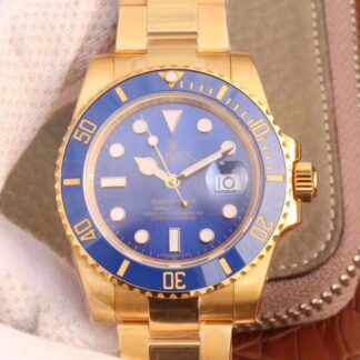 AAA Replica Rolex Submariner Date 116618LB-0003 VR Factory Wrapped Gold Mens Watch