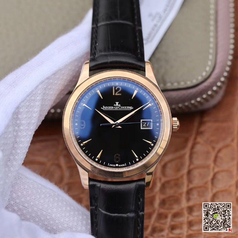 AAA ZF Factory Replica Jaeger LeCoultre Master Control Date Q1542520 Black Mens Watch