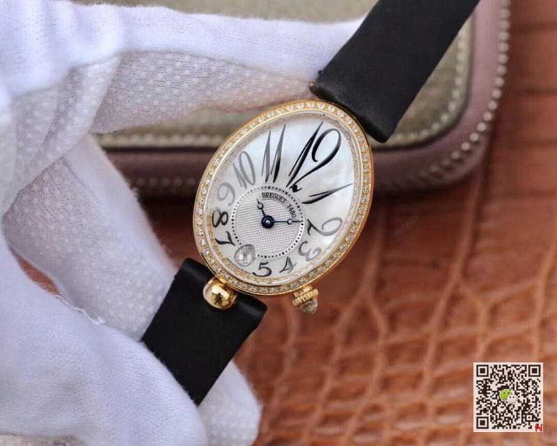 AAA ZF Factory Replica Reine De Naples 8918BA/58/864/D00D Breguet Women's Diamond Watch