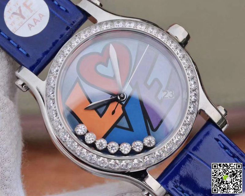 AAA YF Factory Replica Chopard Happy Diamonds Happy Love 278559-3021 Women Watch