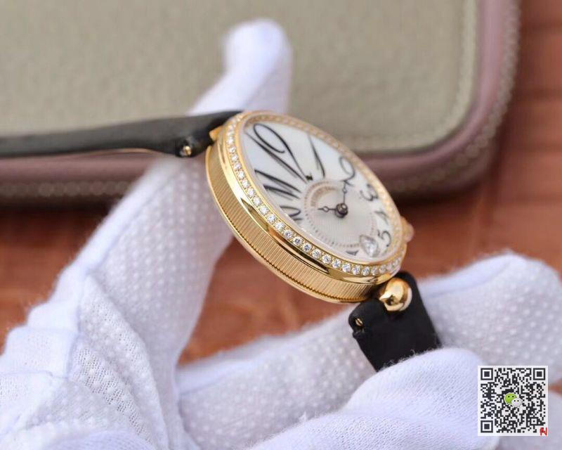 AAA ZF Factory Replica Reine De Naples 8918BA/58/864/D00D Breguet Women's Diamond Watch