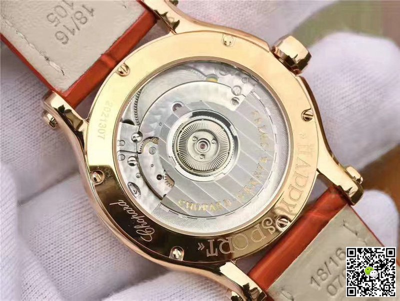 AAA YF Factory Replica Chopard Happy Sport 274808-5001 Rose Gold Ladies Watch