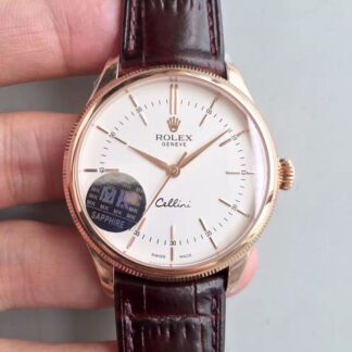 AAA Replica Rolex Cellini 50505 MKS Factory V4 White Dial Mens Watch