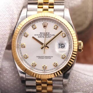 AAA Replica Rolex Datejust 126233 EW Factory White Dial Mens Watch