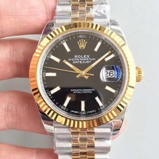 AAA Replica Rolex Datejust II 116333 EW Factory Black Dial Mens Watch
