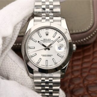 AAA Replica Rolex Datejust 116200 EW Factory White Dial Mens Watch