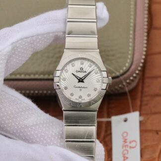 AAA Replica Omega Constellation 123.10.27.60.55.001 TW Factory White Textured Dial Ladies Watch