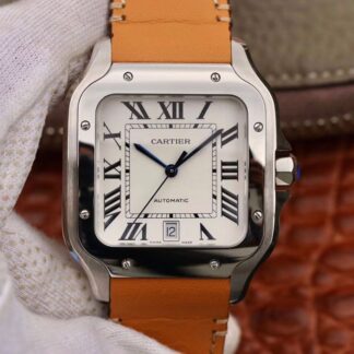 AAA Replica Cartier Santos De Cartier Large 2018 WSSA0009 KOR Factory White Dial Mens Watch