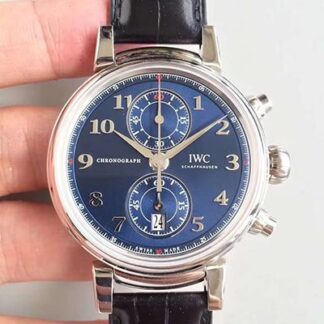 AAA Replica IWC Da Vinci Chronograph Edition Sport For Good Fundation IW393402 ZF Factory Blue Dial Mens Watch