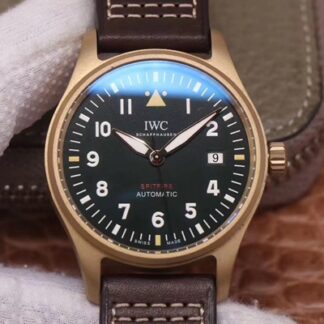 AAA Replica IWC Pilot Spitfire IW326802 MKS Factory Black Dial Mens Watch