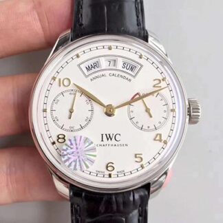 AAA Replica IWC Portugieser Annual Calendar IW503501 YL Factory White Dial Mens Watch