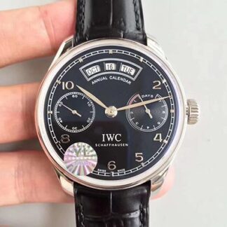 AAA Replica IWC Portugieser Annual Calendar IW503502 YL Factory Black Dial Mens Watch