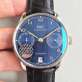 AAA Replica IWC Portuguese IW500703 ZF Factory Blue Dial Mens Watch
