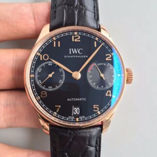 AAA Replica IWC Portuguese IW500701 ZF Factory Black Dial Mens Watch