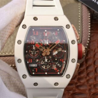 AAA Replica Richard Mille RM011 Felipe Massa Flyback Dubai Chronograph KV Factory Crystal Dial Mens Watch