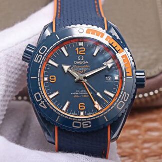 AAA Replica Omega Seamaster 215.92.46.22.03.001 GMT VS Factory Blue Ceramic Mens Watch