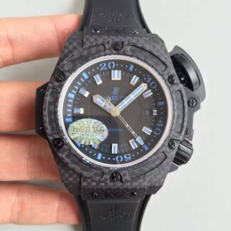 AAA Replica Hublot King Power Musee Oceanographic 731.QX.1190.GR V6 Factory Black Dial Mens Watch
