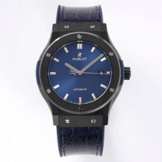AAA Replica GSF Hublot Classic Fusion 542.CM.7170.LR GS Factory Ceramic Blue Dial Mens Watch