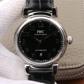 AAA Replica IWC Da Vinci IW356601 MKS Factory Stainless Steel Black Dial Mens Watch