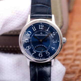 AAA Replica Jaeger LeCoultre Rendez Vous 3468480 MG Factory Stainless Steel Blue Dial Ladies Watch