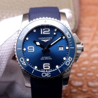 AAA Replica Longines Concas L3.781.4.96.9 ZF Factory Ceramic Blue Dial Mens Watch