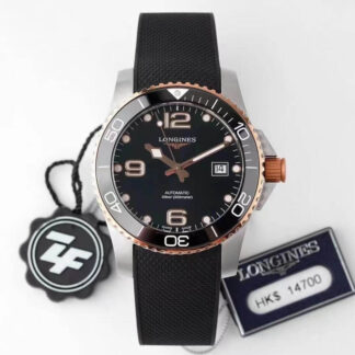 AAA Replica Longines Concas L3.781.3.58.9 ZF Factory Black Dial Mens Watch