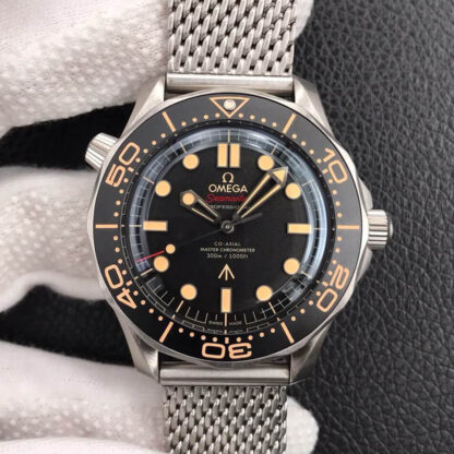 AAA Replica Omega Seamaster 210.90.42.20.01.001 James Bond 007 VS Factory Titanium Black Dial Mens Watch