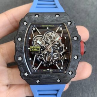 AAA Replica Richard Mille RM35-02 KV Factory V3 Blue Strap Mens Watch