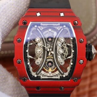 AAA Replica Richard Mille RM53-01 KV Factory Red Skeleton Dial Mens Watch