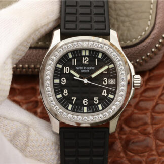 AAA Replica Patek Philippe Aquanaut 5067A-001 PPF Factory Diamond Bezel Ladies Watch
