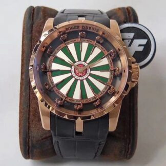 AAA Replica Roger Dubuis Excalibur RDDBEX0398 ZF Factory Rose Gold Case Mens Watch