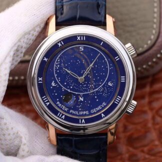 AAA Replica Patek Philippe Grand Complications 5102PR-001 TW Factory Swiss ETA240 Stainless Steel Blue Dial Mens Watch