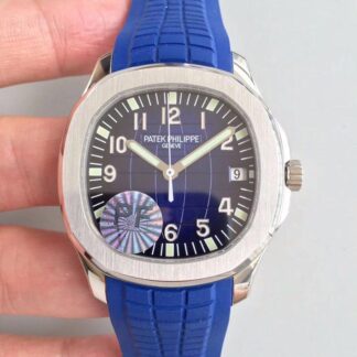 AAA Replica Patek Philippe Aquanaut Jumbo 5168G-001 PF Factory Swiss ETA324 Blue Gradient Dial Mens Watch