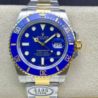 AAA Replica Rolex Submariner 116613LB-97203 Clean Factory V4 Stainless Steel Blue Dial Mens Watch
