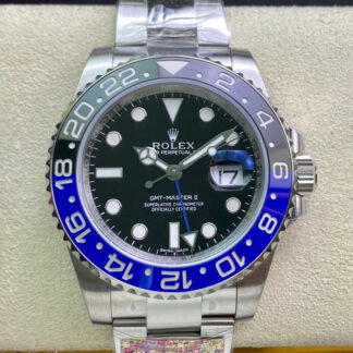 AAA Replica Rolex GMT Master II 116710BLNR-78200 Clean Factory Stainless Steel Black Dial Mens Watch