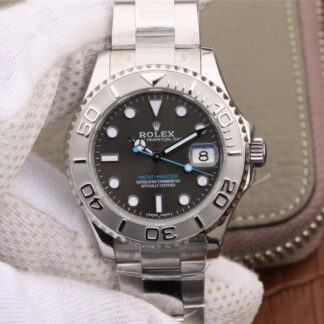 AAA Replica Rolex Yacht Master 268622-0002 AR Factory Stainless Steel Grey Dial Ladies Watch
