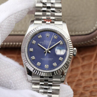 AAA Replica Rolex Datejust M126234-0037 GM Factory Stainless Steel Blue Dial Mens Watch