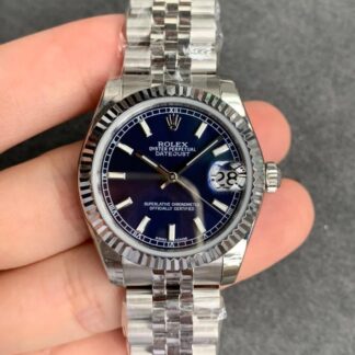 AAA Replica Rolex Datejust M178274-0037 GS Factory Stainless Steel Blue Dial Ladies Watch