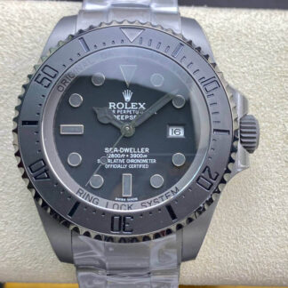 AAA Replica Rolex Sea Dweller VR Factory Black Titanium Dial Mens Watch