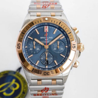 AAA Replica Breitling Chronomat UB0134101C1U1 GF Factory Blue Dial Mens Watch
