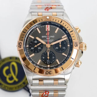 AAA Replica Breitling Chronomat UB0134101B1U1 GF Factory Grey Dial Mens Watch