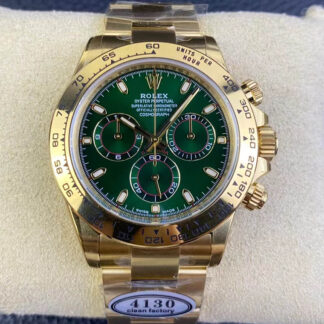 AAA Replica Rolex Cosmograph Daytona M116508-0013 Clean Factory Green Dial Mens Watch