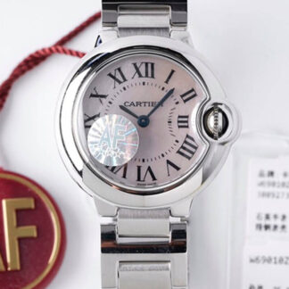 AAA Replica Ballon Bleu De Cartier AF Factory Mother-Of-Pearl Dial Ladies Watch