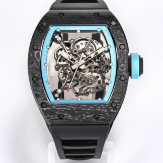AAA Replica Richard Mille RM055 NTPT BBR Factory Black Rubber Strap Mens Watch