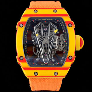 AAA Replica Richard Mille RM27-03 Rafael Nadal Tourbillon RM Factory Orange Strap Mens Watch