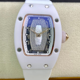 AAA Replica Richard Mille RM 07-01 RM Factory Ceramic White Strap Ladies Watch