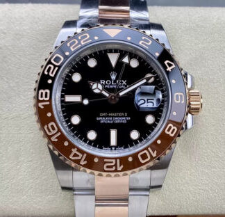 AAA Replica Rolex GMT Master II M126711chnr-0002 C+ Factory Gold Strap Mens Watch | aaareplica.is